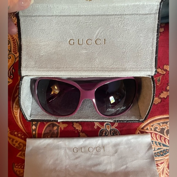 Gucci GG sunglass case with free Olivia Occhiali sunglasses!! - Picture 4 of 8